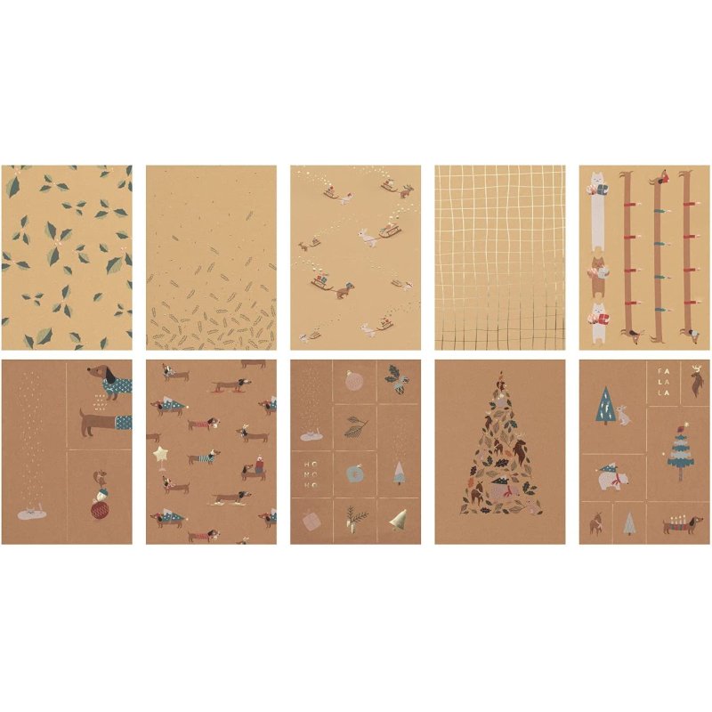 folia Bloc de papier kraft MAGIC CHRISTMAS PAPER, A4