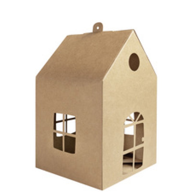 folia Maisonnette en carton kraft, 110 x 110 x 190 mm