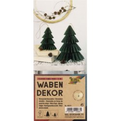 folia Décoration alvéolée CLASSIC XMAS TREE, set de 2