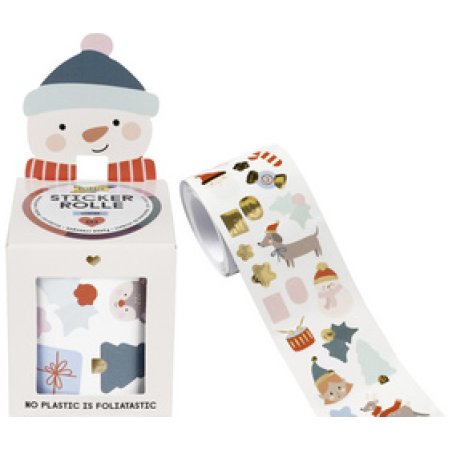 folia Sticker de Noël HIVER, sur rouleau, 4 m