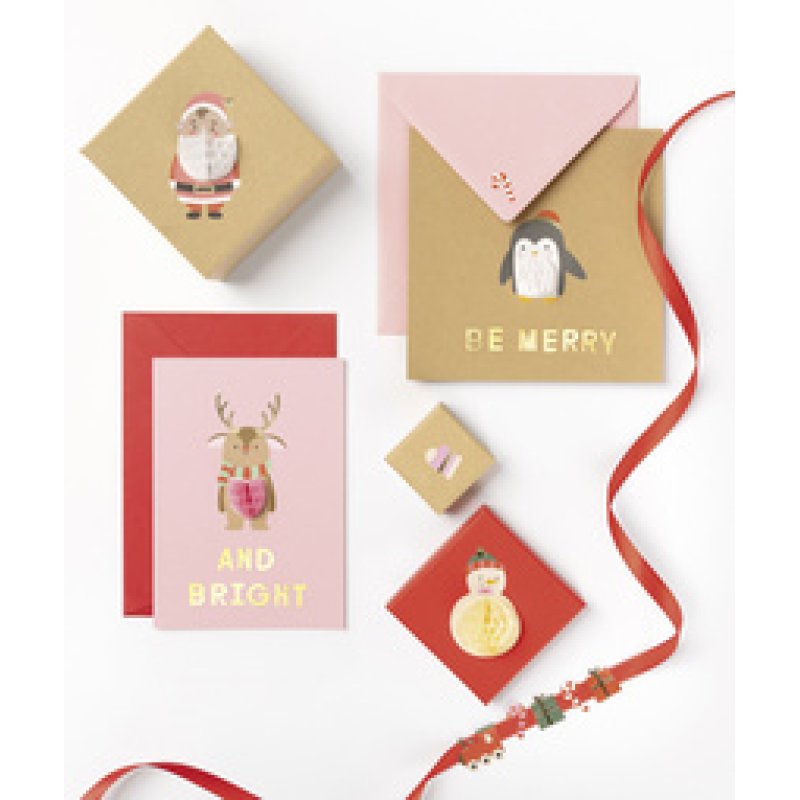 folia Sticker boule en papier de Noël CHRISTMAS