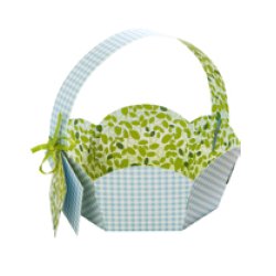 folia Panier pour cadeaux en carton imprimé, diamètre 115 mm