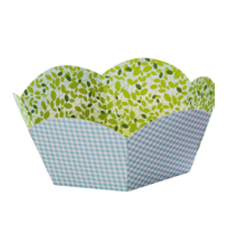 folia Panier pour cadeaux en carton imprimé, diamètre 145 mm
