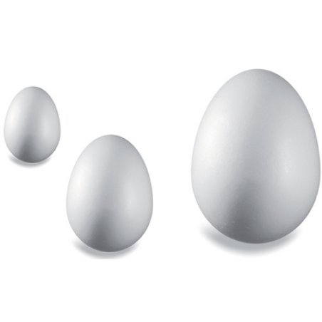 KNORR prandell Oeuf en polystyrène, hauteur: 60 mm, blanc