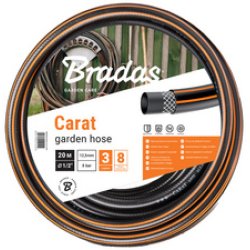 Bradas Tuyau d'arrosage CARAT, 1/2", noir/orange, 20 m