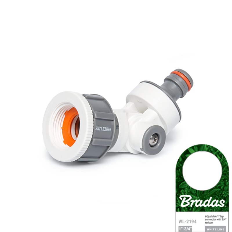 Bradas Nez de robinet articulé WHITE LINE,filetage intérieur