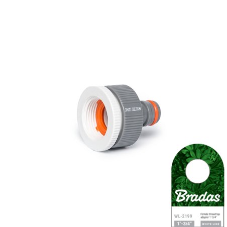 Bradas Nez de robinet WHITE LINE, 1" 3/4", gris/blanc