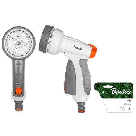 Bradas Douchette de jardin WATER CLICK, 7 formes de jet