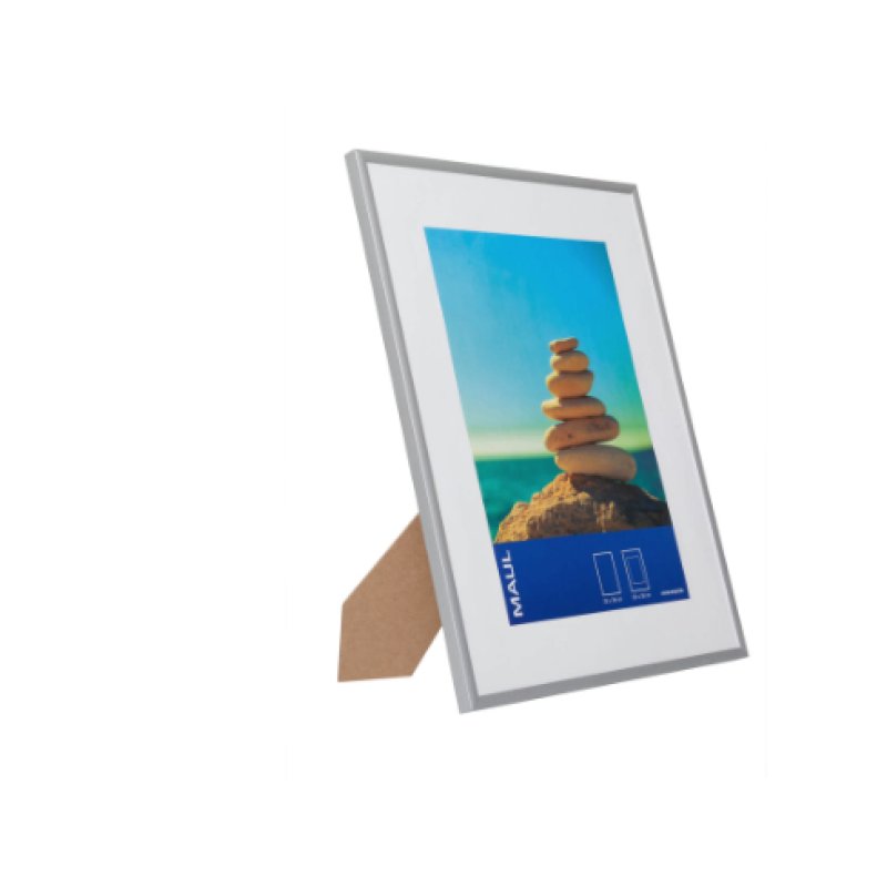 MAUL 1945805 cadre photos Cadre pour une seule photo Aluminium, Transparent
