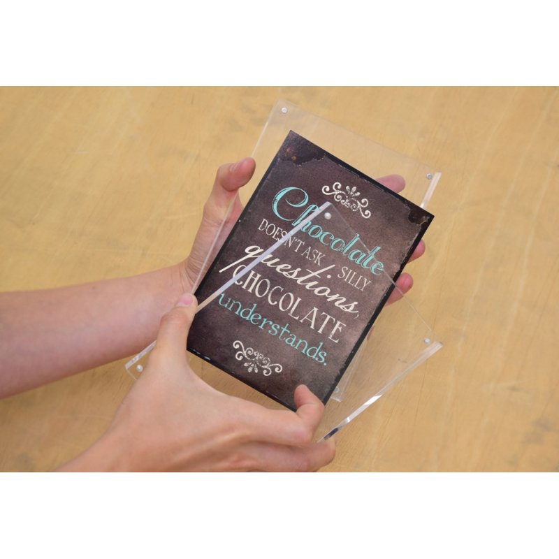 Maul Cadre photo, (L)115 x (P)24 x (H)90 mm, transparent