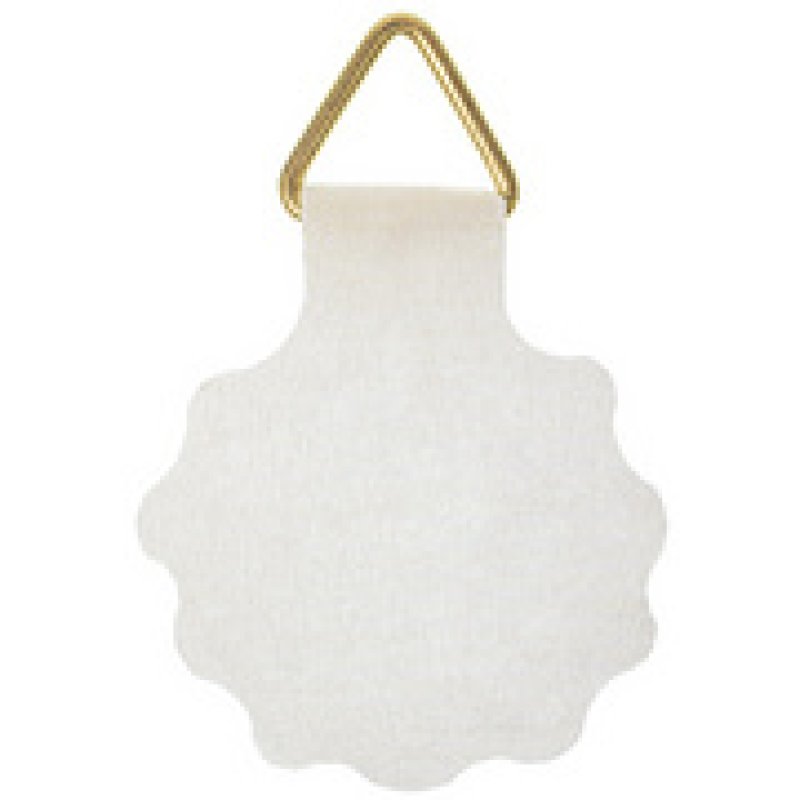 kangaro Attache pour cadre, diamètre: 30 mm, rond, blanc