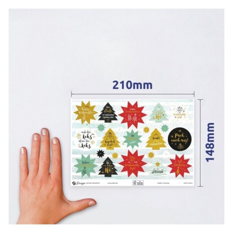 AVERY Zweckform ZDesign Trend Sticker WEIHNACHTEN