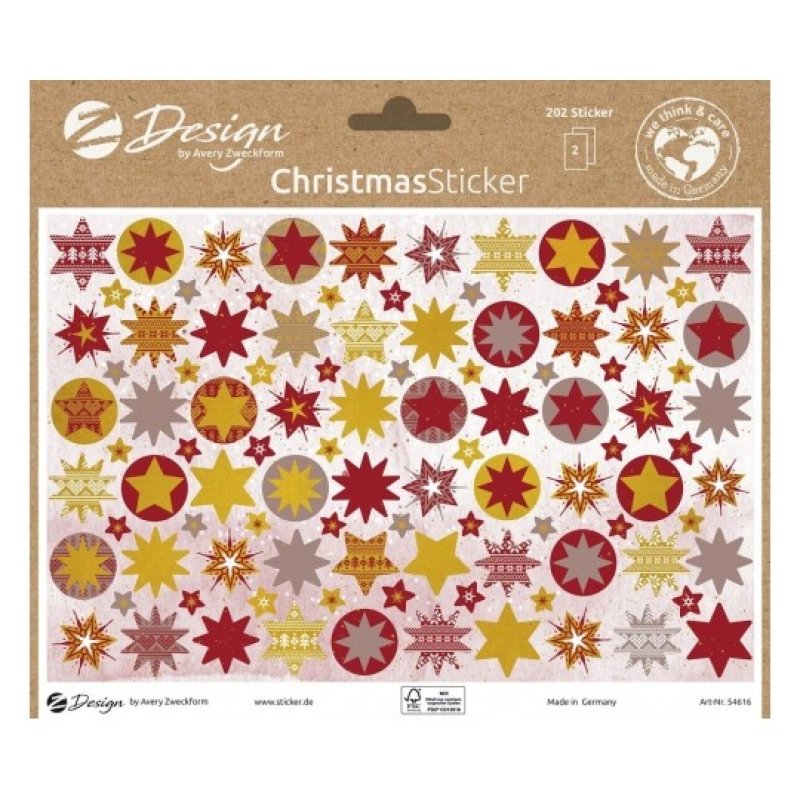 AVERY Zweckform ZDesign Sticker tendance NOEL