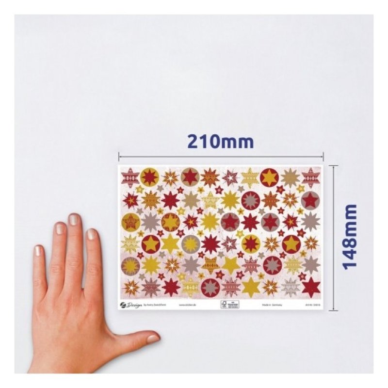 Avery 54616 decorative sticker Paper Multicolour Removable