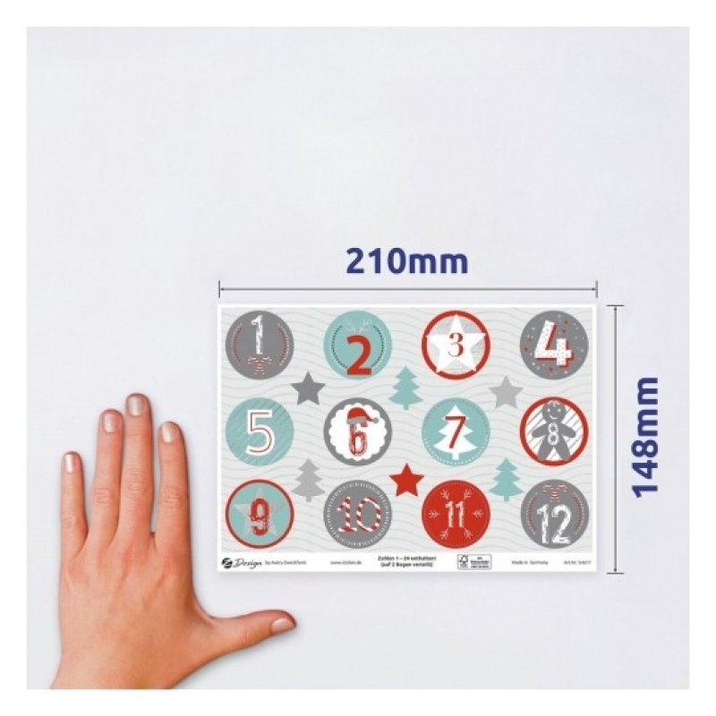 Avery 54617 autocollant décoratif Papier Multicolore Amovible