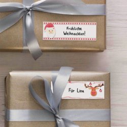 AVERY Zweckform ZDesign Sticker pour cadeau de Noel "Nom"