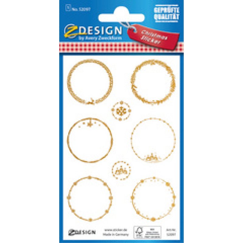 AVERY Zweckform ZDesign Sticker pour cadeau de Noel