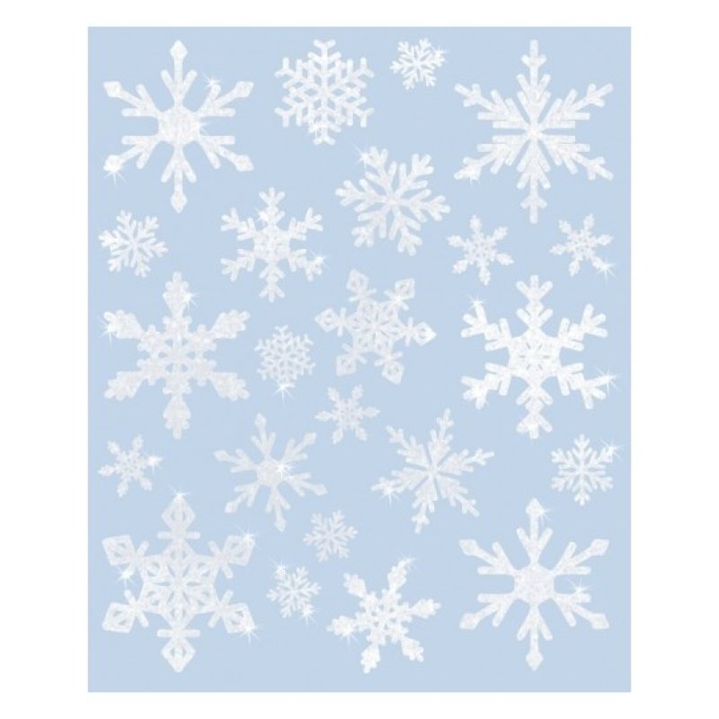 AVERY Zweckform ZDesign Image de fenêtre pour Noël, Flocons