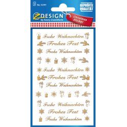 Avery 52391 decorative sticker Foil Gold Permanent 44 pc(s)