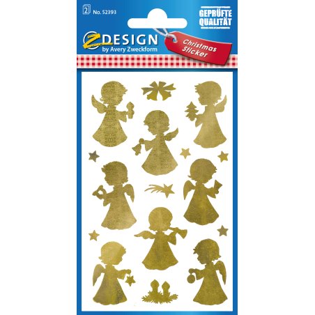 Avery 52393 decorative sticker Foil Gold Permanent 32 pc(s)