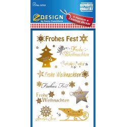 Avery 52720 decorative sticker Foil Gold, Silver Permanent 20 pc(s)
