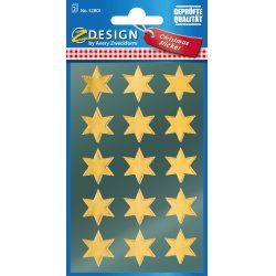 Avery 52801 decorative sticker Paper Gold Permanent 30 pc(s)