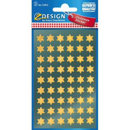 Avery 52802 self-adhesive label Permanent Gold 108 pc(s)