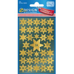 AVERY Zweckform ZDesign Stickers calendrier de l'Avent