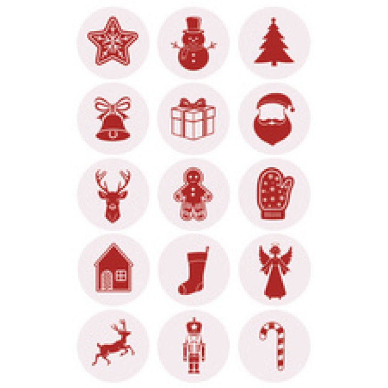 ZDesign Stickers de Noël "Dessins brillants"