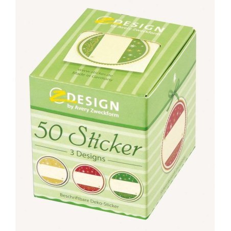 Avery 56829 decorative sticker Paper Multicolour Permanent 50 pc(s)