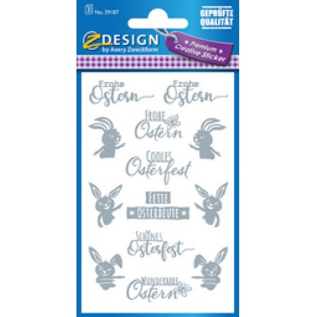 AVERY Zweckform ZDesign Sticker de Pâques "Animaux bohème"