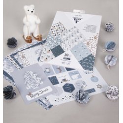 Clairefontaine Bloc de papier imprimé "Noël polaire", A4