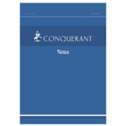 CONQUERANT SEPT Bloc-notes Notes, quadrillé, 105 x 148 mm