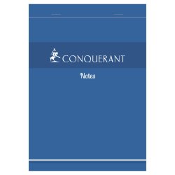 Conquerant 100101160 writing notebook A5 200 sheets Blue