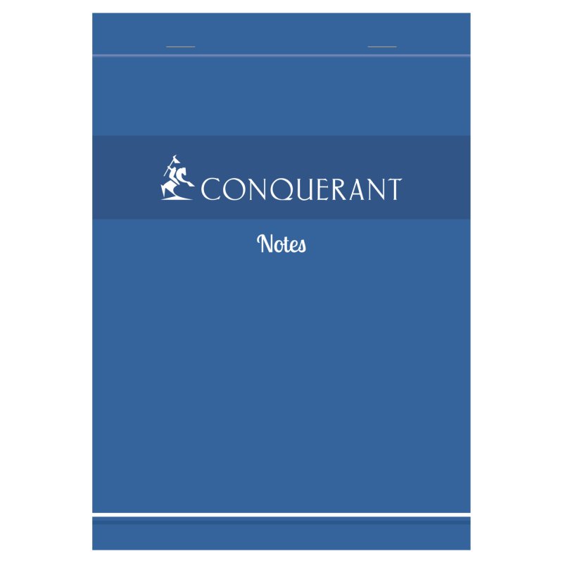 Conquerant 100101160 bloc-notes A5 200 feuilles Bleu
