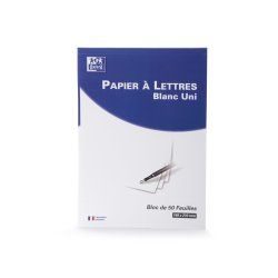 Oxford 100100096 note paper Rectangle White 50 sheets