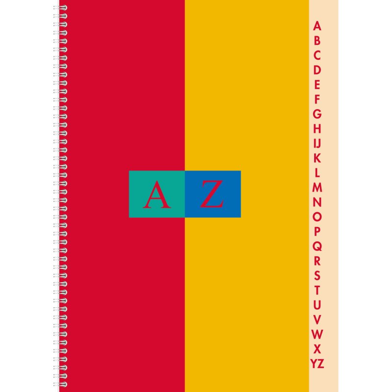 CONQUERANT SEPT carnet répertoire - double spirale, A4