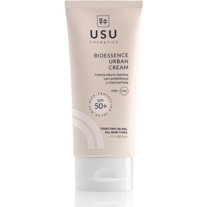 Bioessence Urban Cream Day Face Cream 50ml with Prebiotics and Niacinamide SPF 50 Ideal for All Skin Types