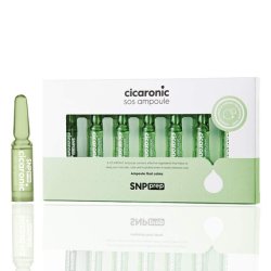 SNP PREP Cicaronic SoS Ampoule Soothing and Immediate Calming Effects for Sensitive Skin Types with Hyaluronic Acid and