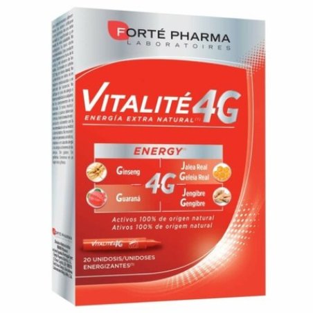 Forté Pharma VItalité 4G Dietary Supplement 20 Tablets