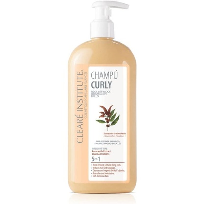Clearé Institute Curly Shampoo Defined Curls Moisture and Shine 97% Natural Ingredients 400ml