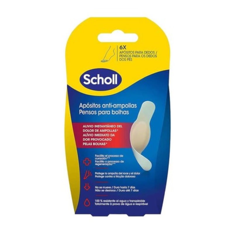 Scholl Heel Blister Plasters - 6 Transparent Units