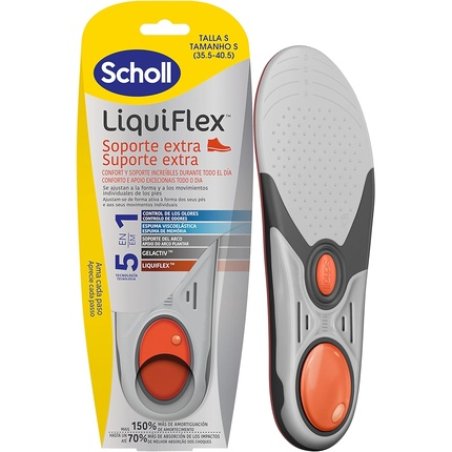 Scholl LiquiFlex Insoles Reinforced Support Women's Footwear Size 5.5-7.5 with Memory Foam and Arch Support