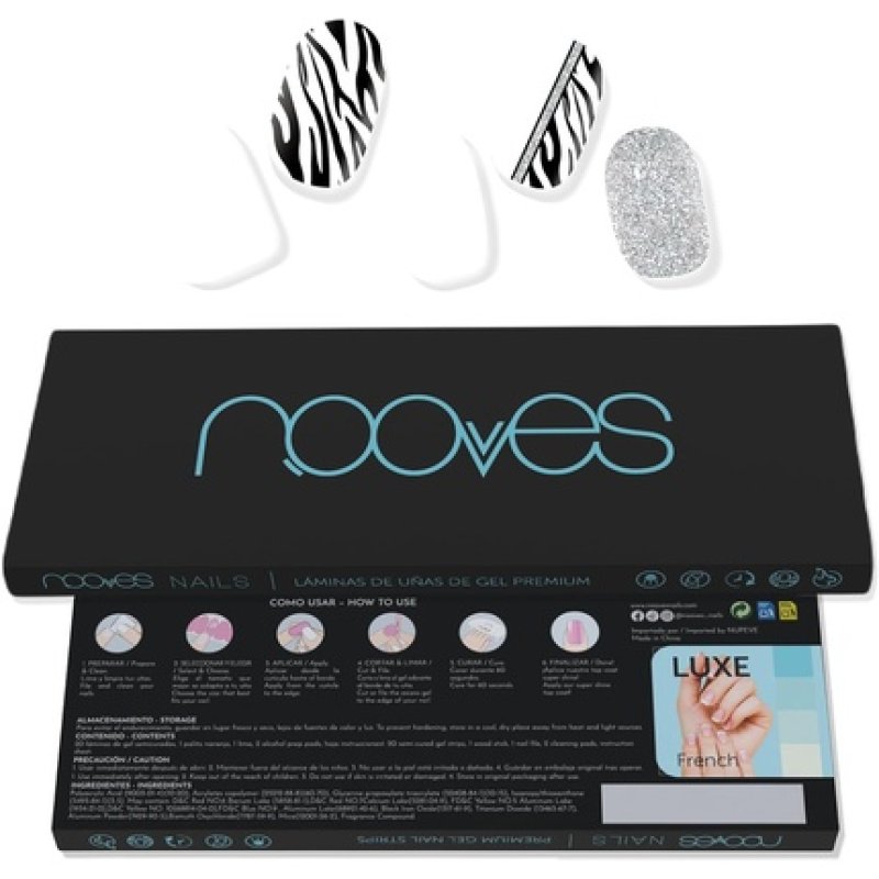 NOOVES NAILS Premium Pre-Cure Gel Nail Foils Funky Baby Art Design Semi-Permanent Gel Nail Sticker