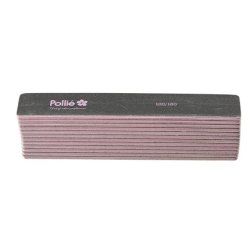 Pollie Black Square Nail File 100/180 28x178mm With Bag 1 Unit