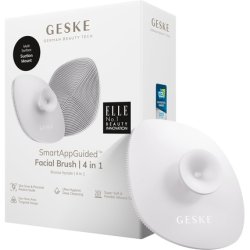 GESKE SmartAppGuided Facial Brush 4 in 1 Professional Cleansing Brush with Handle Silicone Facial Brush Skincare Gentle