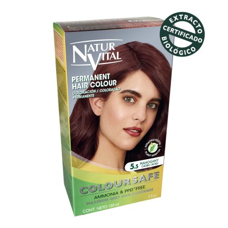 Coloursafe Permanent Hair Dye 5.5 Mahogany 150ml