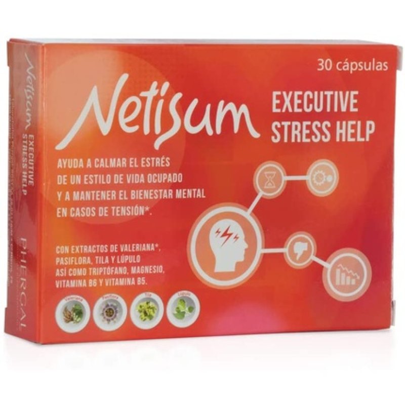Phergal Netisum Executive Stress Help 30 Capsules