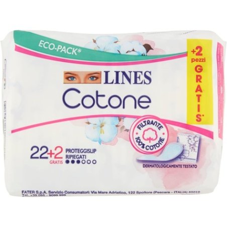 Lines Absorbent Cotton Panty Liners Folded
