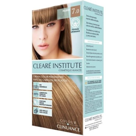 Colour Clinuance 7.0 Blonde Hair Dye for Sensitive Hair - Permanent Color without Ammonia - More Shine, Intense Color,